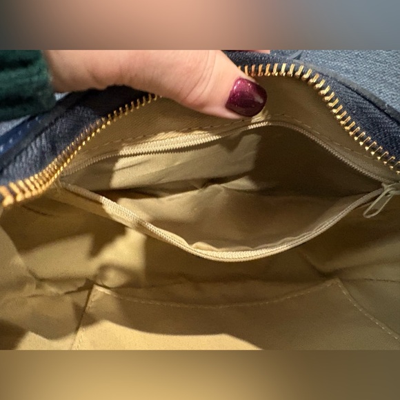 Italian Leather Shoulder Bag Blue | Made in Italy | Greece Purchase | NWOT - Picture 11 of 12